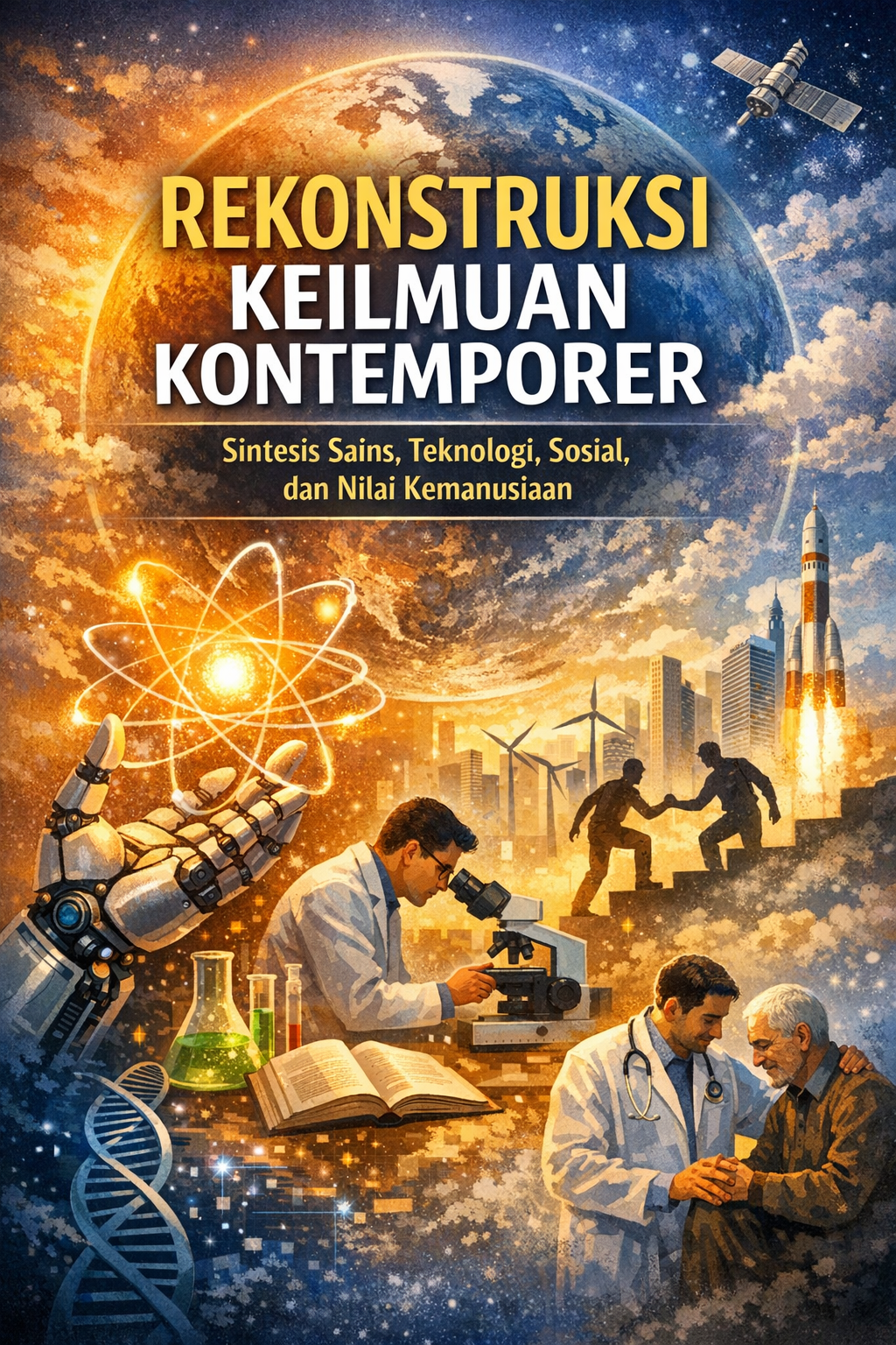 Buku ISBN Rekonstruksi Keilmuan Kontemporer: Sintesis Sains, Teknologi, Sosial, dan Nilai Kemanusiaan