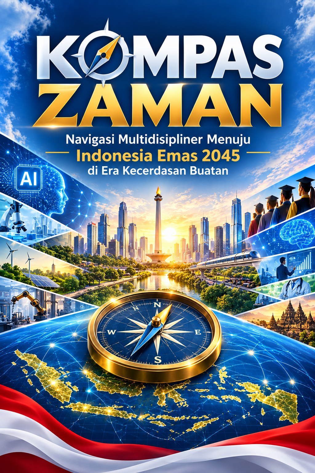 KOMPAS ZAMAN Navigasi Multidisipliner Menuju Indonesia Emas 2045 di Era Kecerdasan Buatan